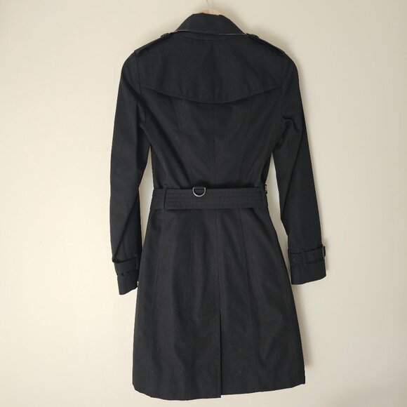 Burberry London Sandringham Trench Coat Long Length - Black - UK2/US0/ITA34/GER3 - Picture 3 of 16